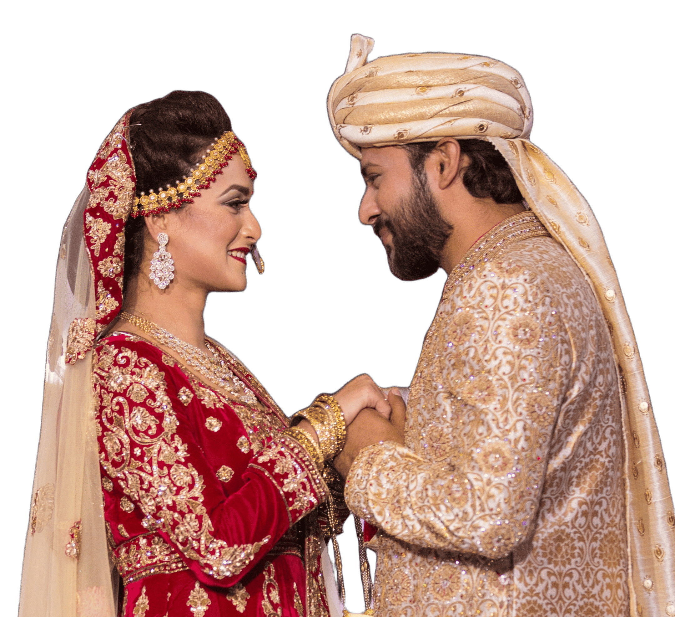Happy couple representing Vivaah Sanskar